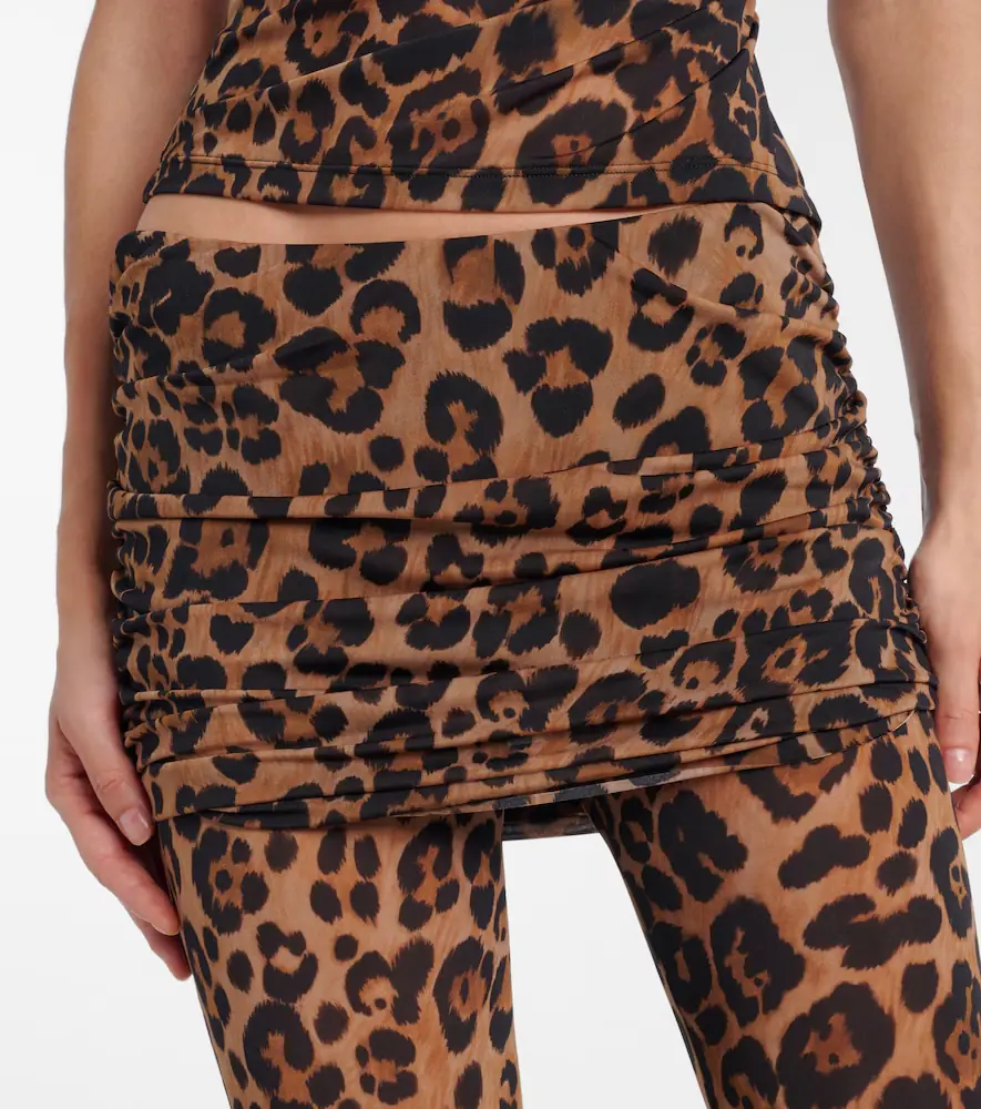 BLUMARINE Leopard-printed jersey leggings | Thumbnail 4