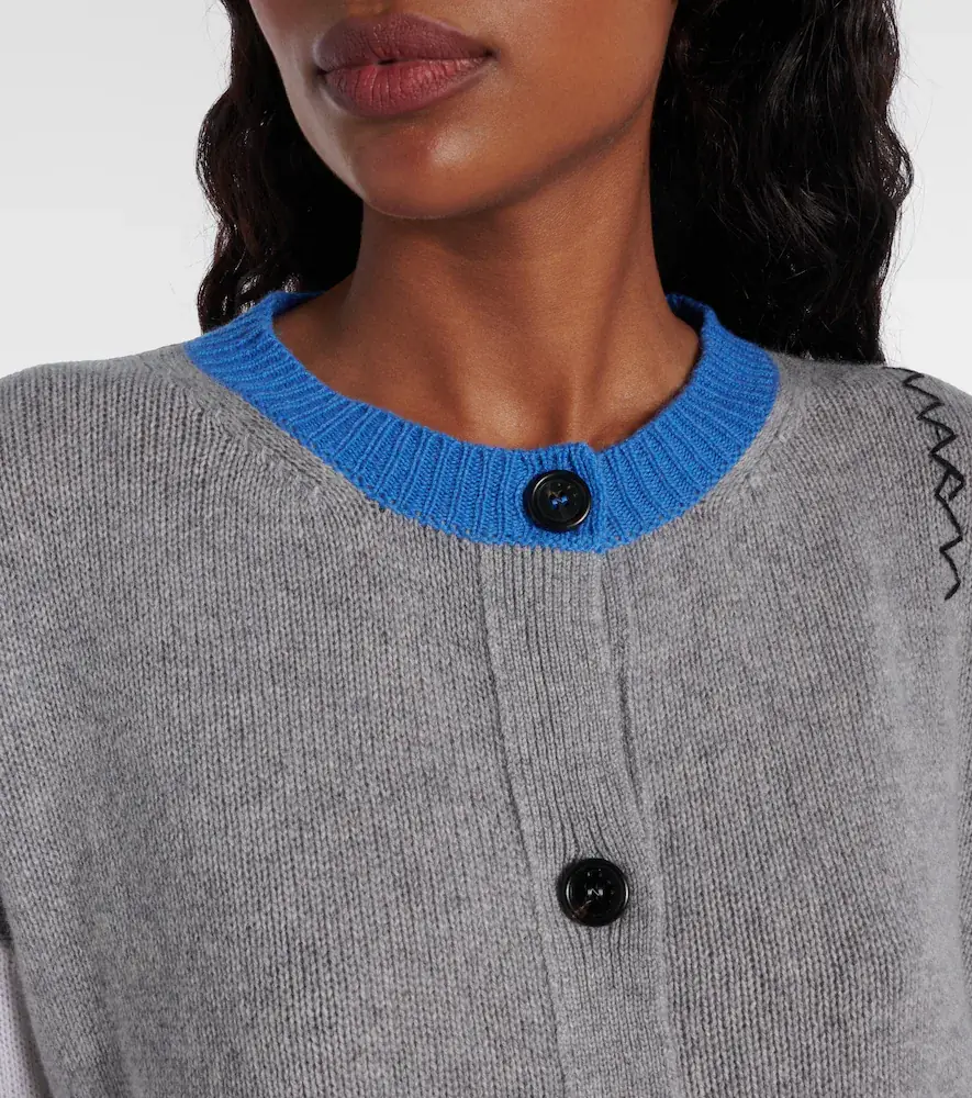 Marni Colorblocked cashmere cardigan | Thumbnail 3 Marni Colorblocked cashmere cardigan | Thumbnail 3