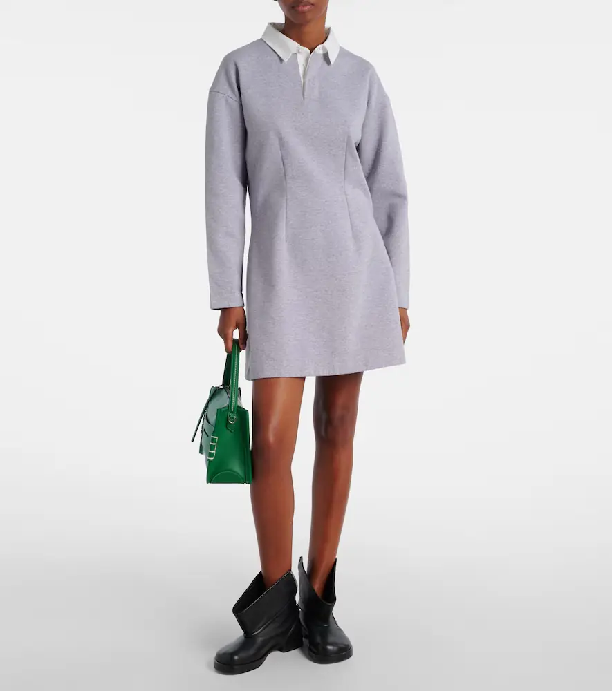 JW Anderson Cotton-blend jersey polo dress | Thumbnail 2 JW Anderson Cotton-blend jersey polo dress | Thumbnail 2
