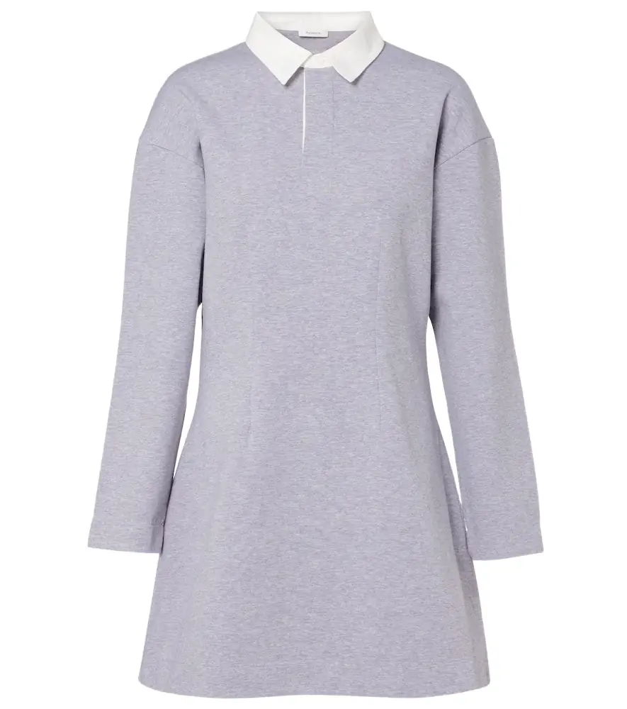 JW Anderson Cotton-blend jersey polo dress