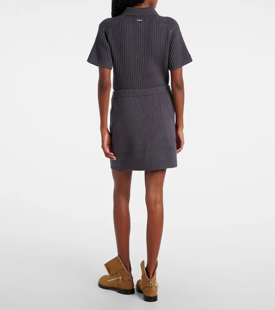 JW Anderson Cable-knit wool and cotton-blend miniskirt | Thumbnail 4 JW Anderson Cable-knit wool and cotton-blend miniskirt | Thumbnail 4