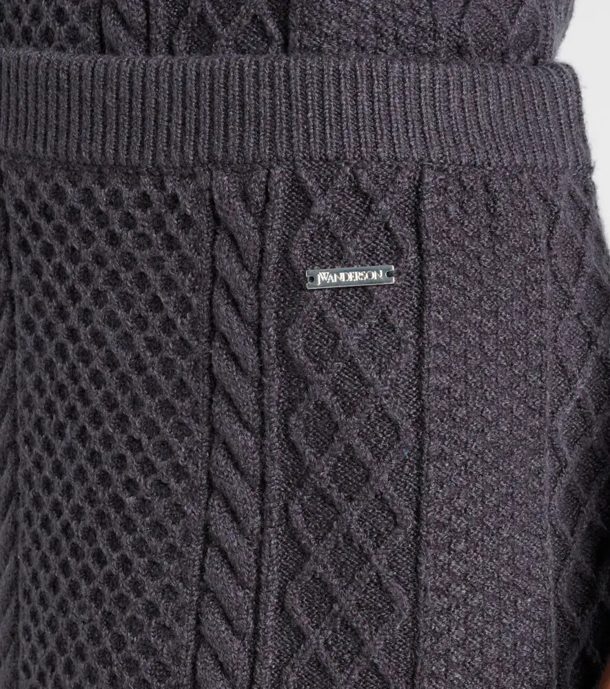 JW Anderson Cable-knit wool and cotton-blend miniskirt | Thumbnail 5 JW Anderson Cable-knit wool and cotton-blend miniskirt | Thumbnail 5