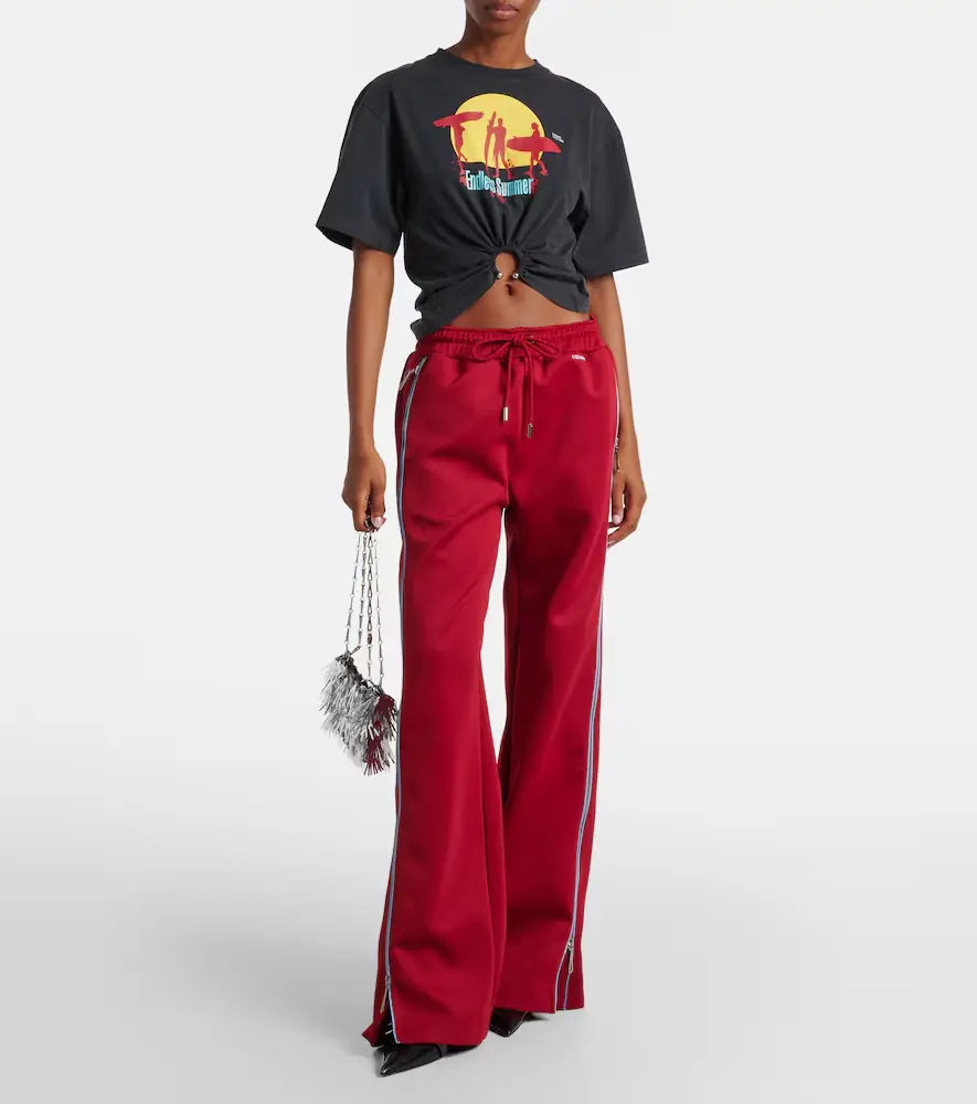 Rabanne Zip-up jersey track pants | Thumbnail 2 Rabanne Zip-up jersey track pants | Thumbnail 2
