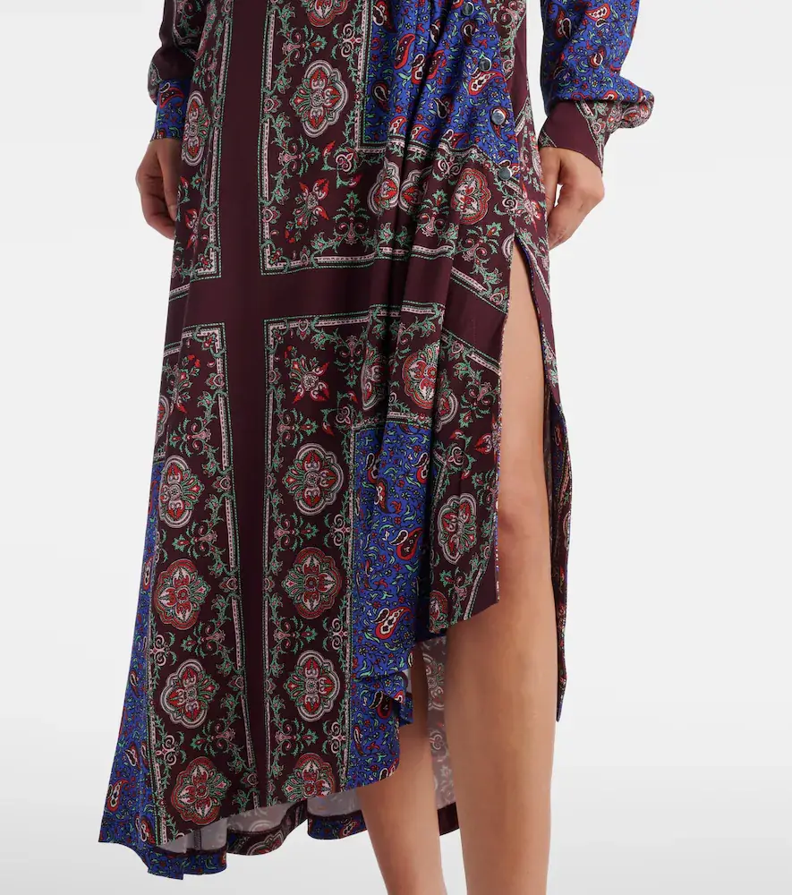 Rabanne Asymmetric paisley printed midi dress | Thumbnail 3 Rabanne Asymmetric paisley printed midi dress | Thumbnail 3