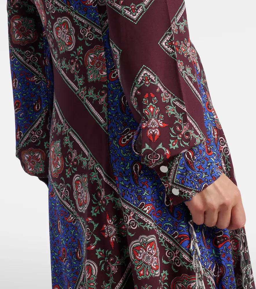 Rabanne Asymmetric paisley printed midi dress | Thumbnail 4 Rabanne Asymmetric paisley printed midi dress | Thumbnail 4