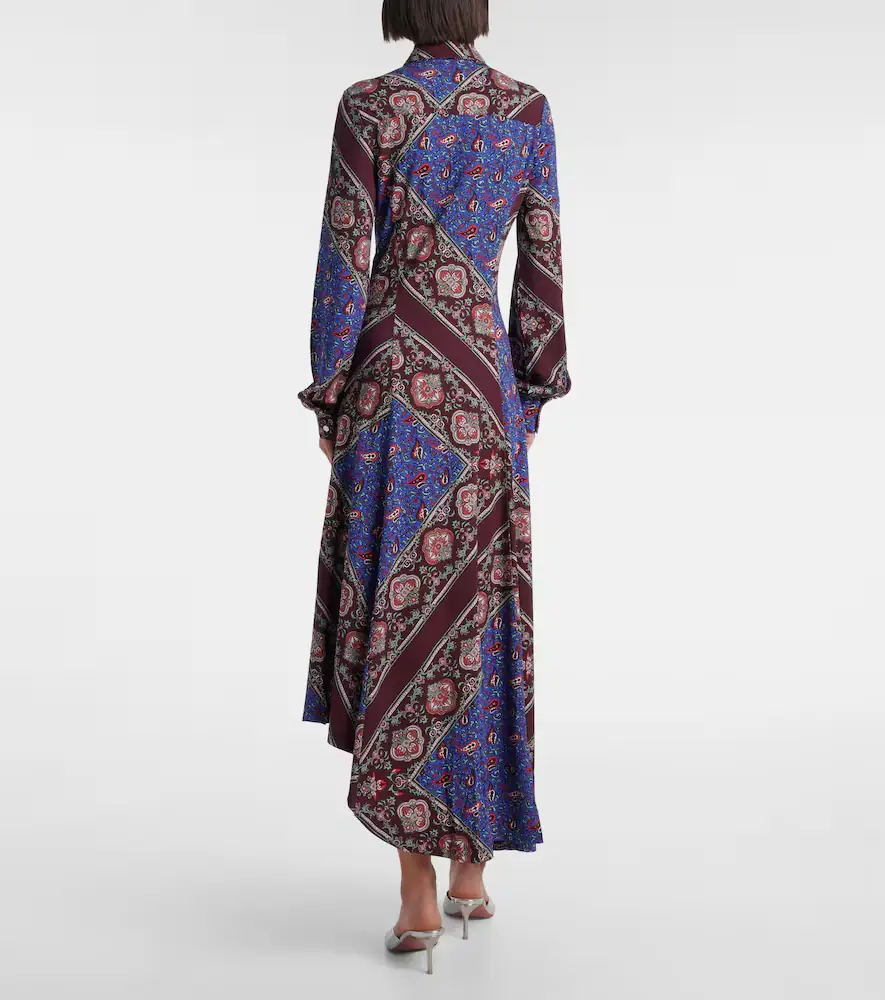 Rabanne Asymmetric paisley printed midi dress | Thumbnail 6 Rabanne Asymmetric paisley printed midi dress | Thumbnail 6