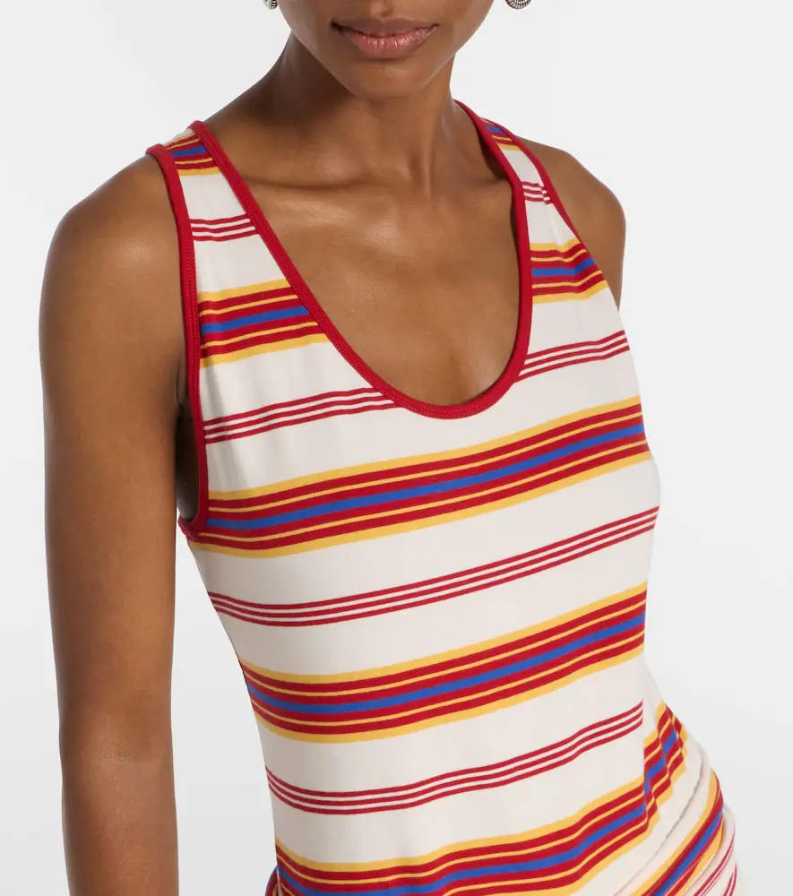 Rabanne Striped cotton-blend jersey maxi dress | Thumbnail 5 Rabanne Striped cotton-blend jersey maxi dress | Thumbnail 5