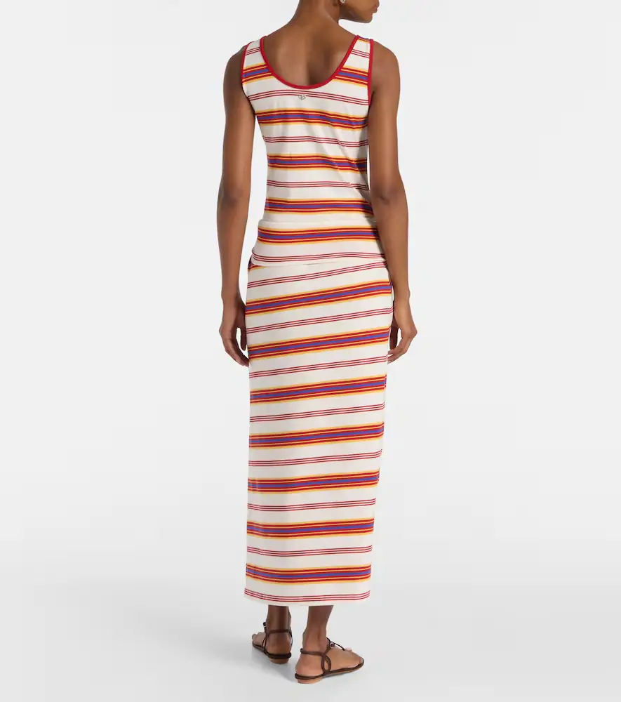 Rabanne Striped cotton-blend jersey maxi dress | Thumbnail 7 Rabanne Striped cotton-blend jersey maxi dress | Thumbnail 7