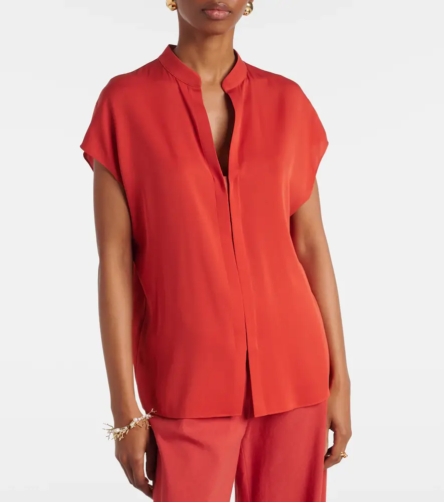 Vince Silk-blend blouse | Thumbnail 5