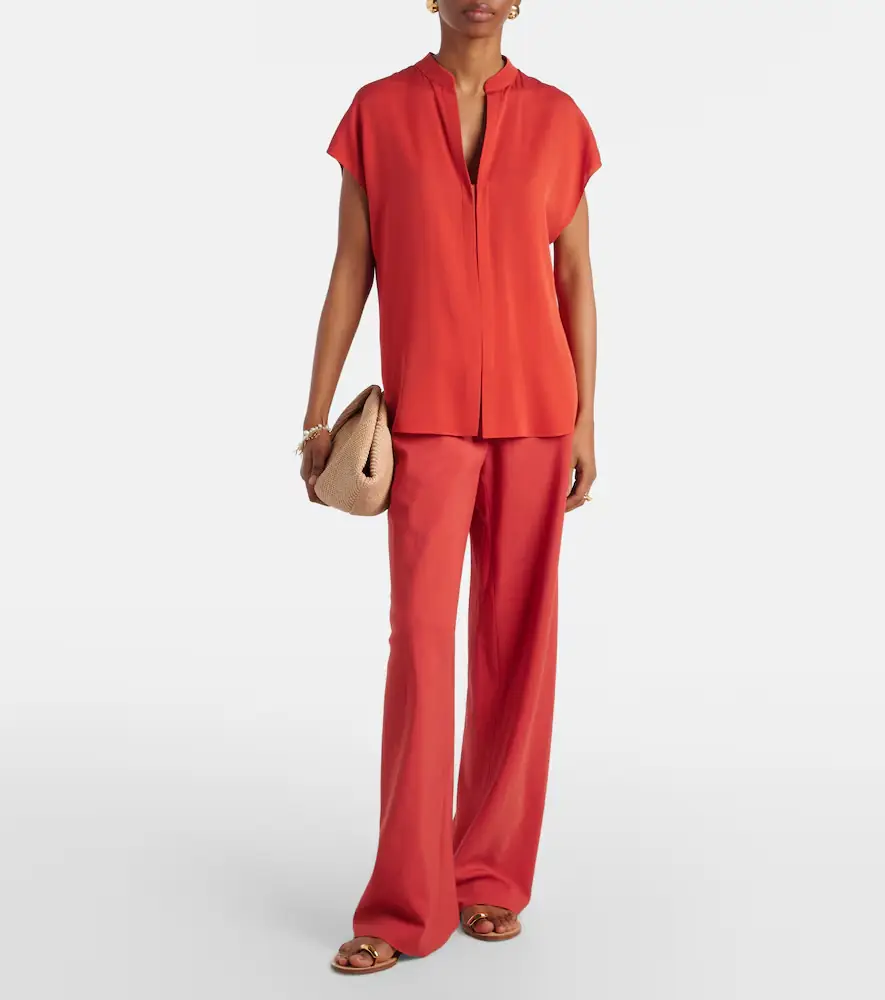 Vince Silk-blend blouse | Thumbnail 6