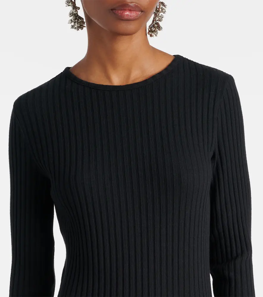 Vince Ribbed-knit cotton-blend maxi dress | Thumbnail 3