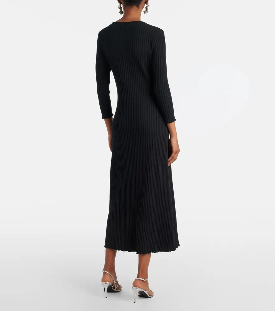 Vince Ribbed-knit cotton-blend maxi dress | Thumbnail 5