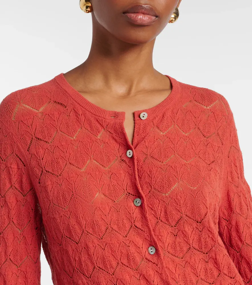 Vince Pointelle cotton cardigan | Thumbnail 5
