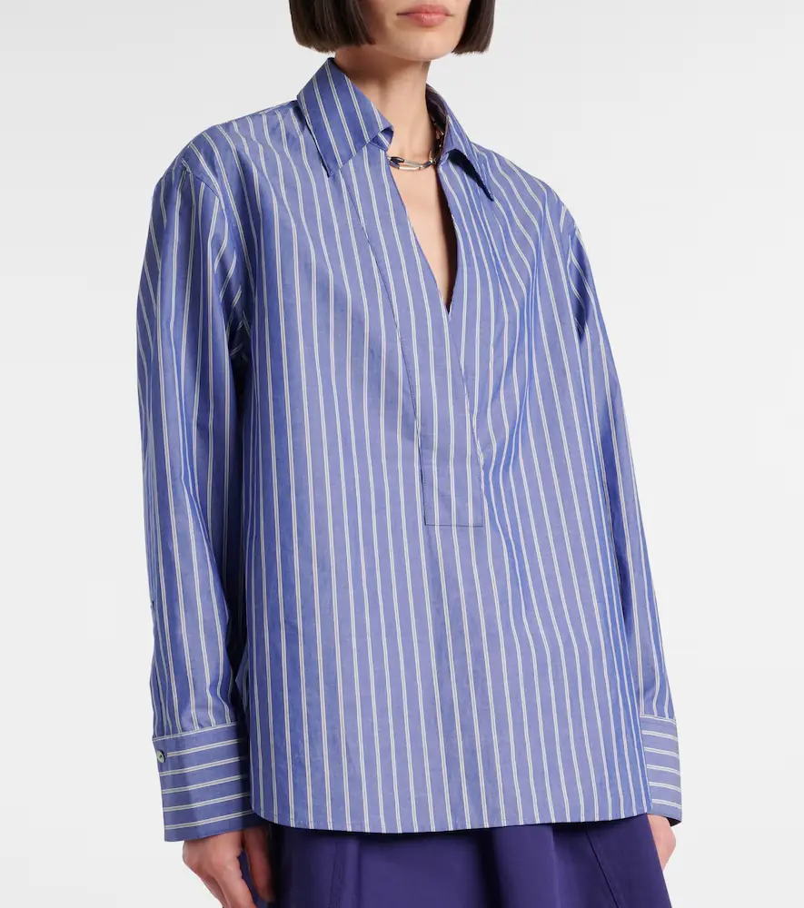 Vince Striped cotton polo shirt | Thumbnail 3 Vince Striped cotton polo shirt | Thumbnail 3