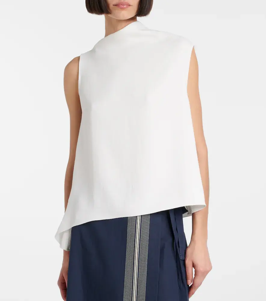 Vince Asymmetric draped top | Thumbnail 3 Vince Asymmetric draped top | Thumbnail 3