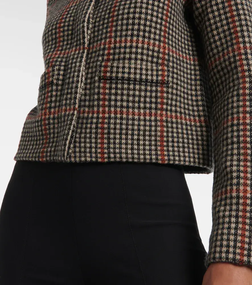 Vince Checked wool cardigan | Thumbnail 3