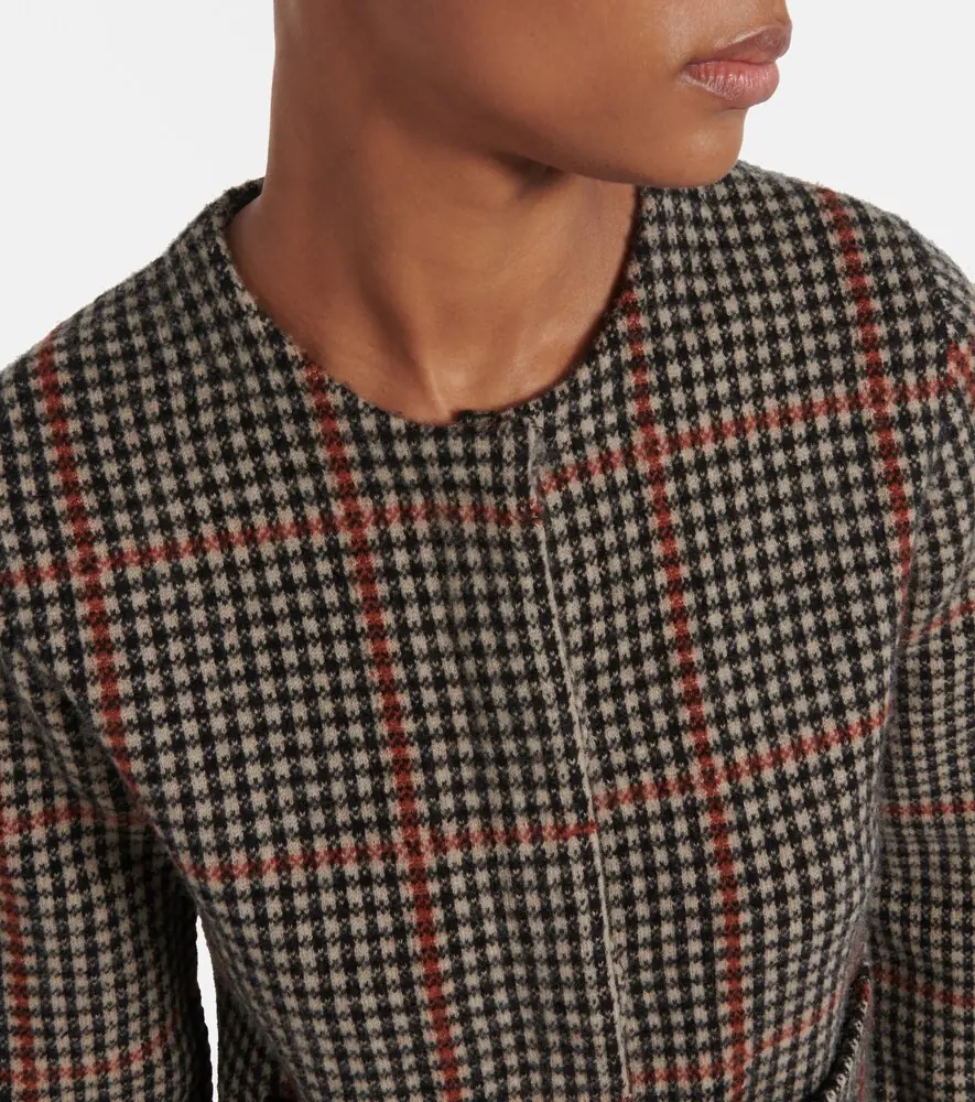 Vince Checked wool cardigan | Thumbnail 5