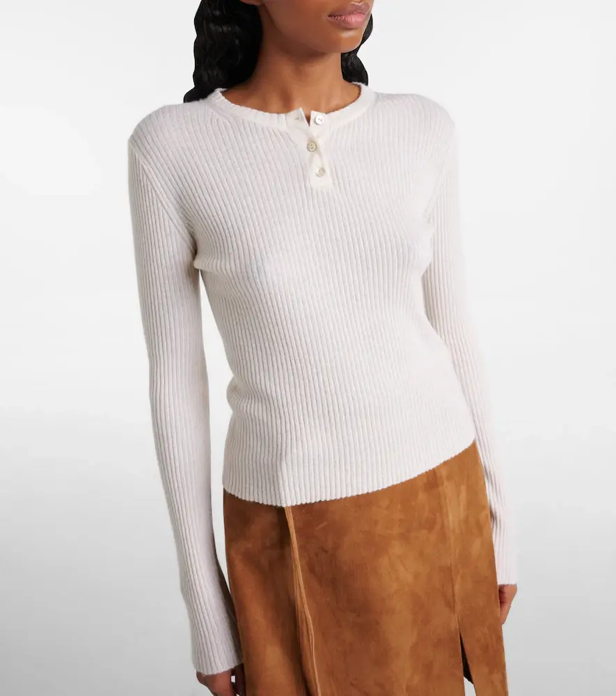 Vince Cashmere and silk Henley shirt | Thumbnail 4 Vince Cashmere and silk Henley shirt | Thumbnail 4