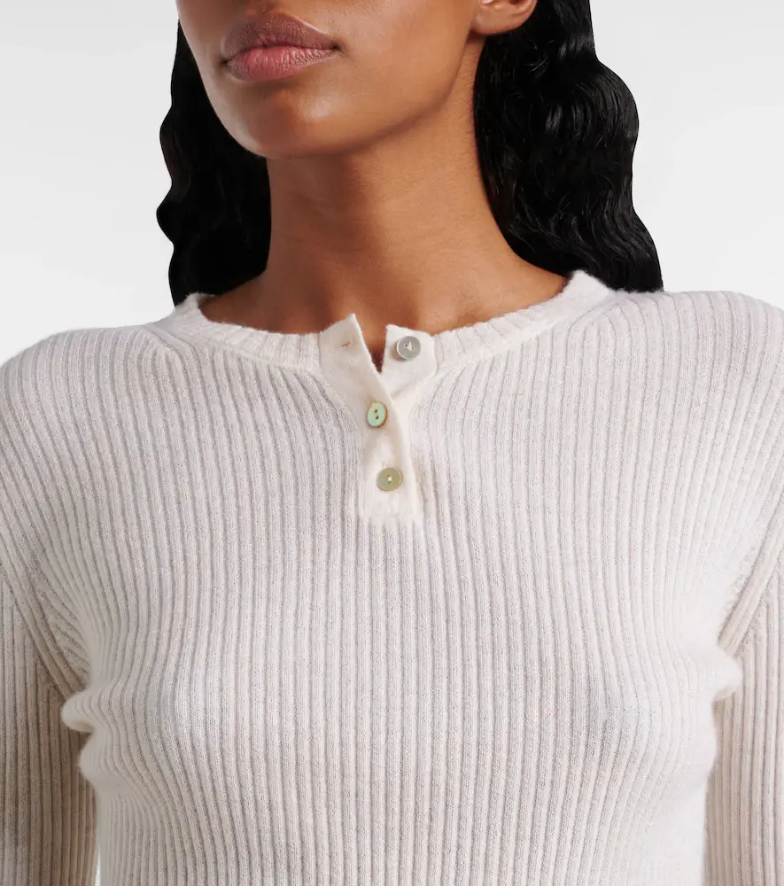 Vince Cashmere and silk Henley shirt | Thumbnail 6 Vince Cashmere and silk Henley shirt | Thumbnail 6