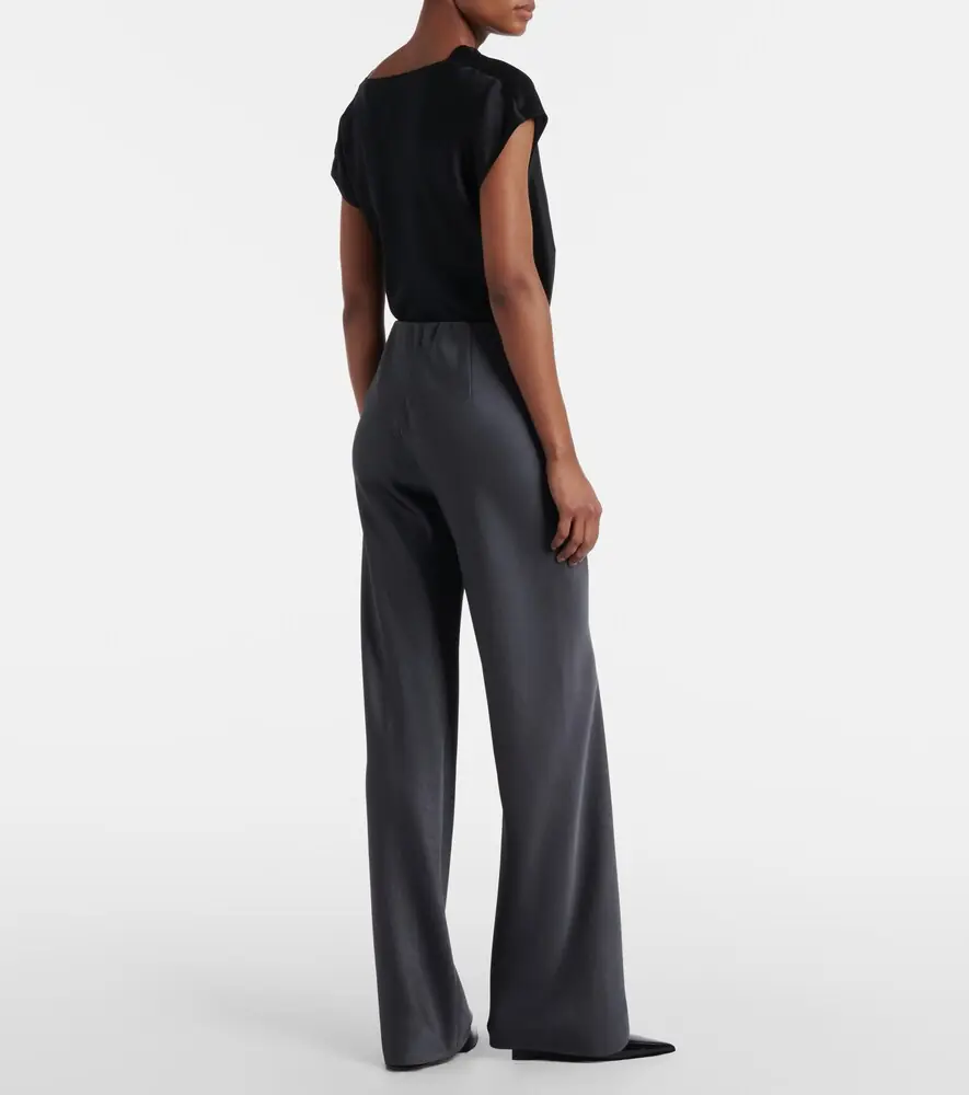Vince High-rise satin straight pants | Thumbnail 4
