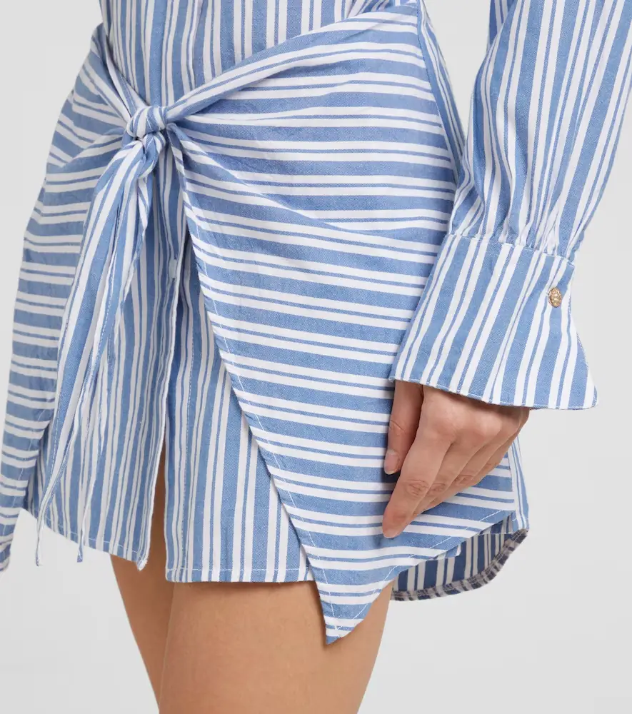 Melissa Odabash Sara striped cotton shirt dress | Thumbnail 4