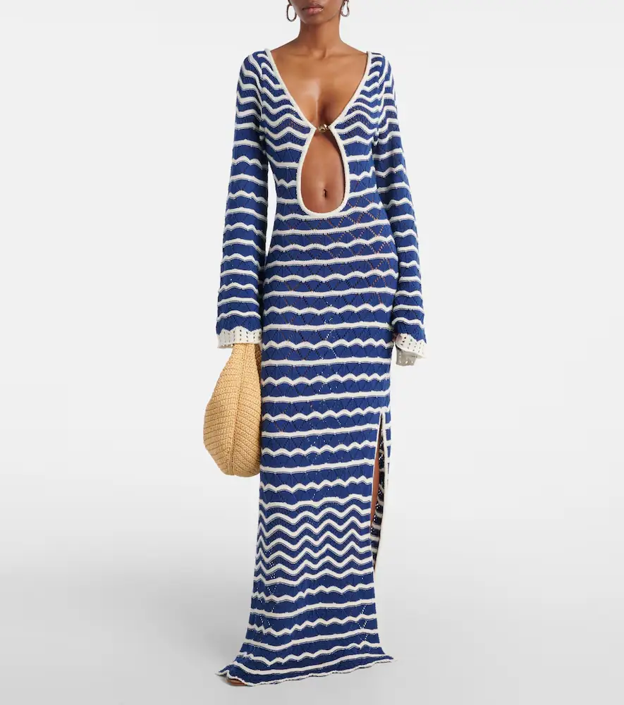 Bananhot Rey knitted cotton-blend maxi dress | Thumbnail 2