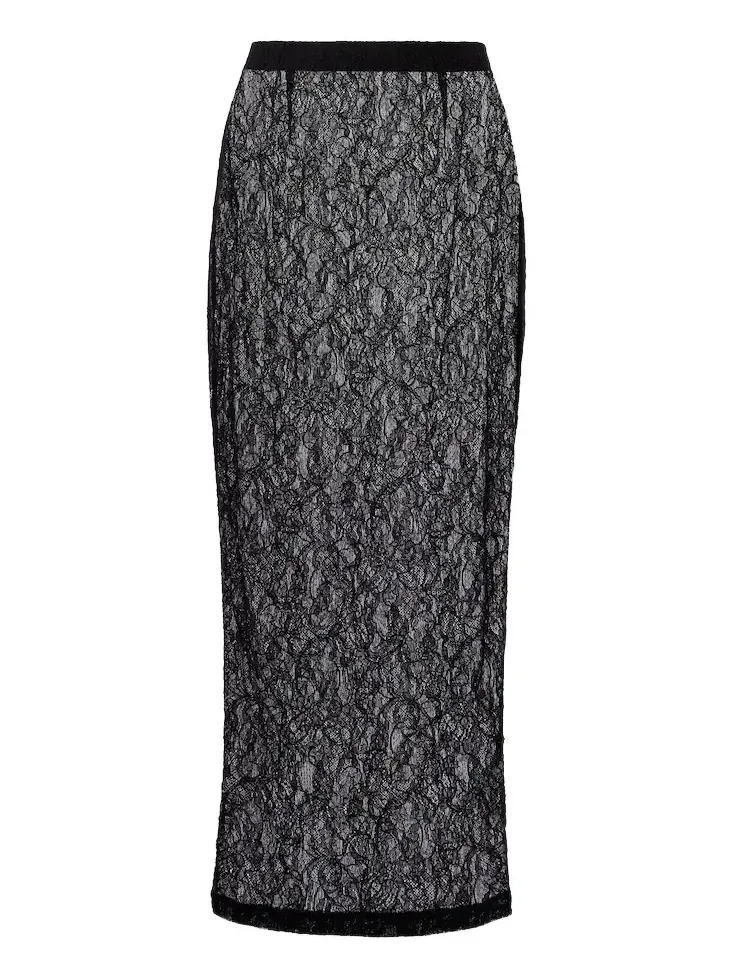 Wardrobe. NYC Sheer lace midi skirt Wardrobe. NYC Sheer lace midi skirt