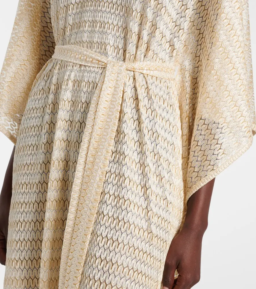 Melissa Odabash June knitted lamé kaftan | Thumbnail 4