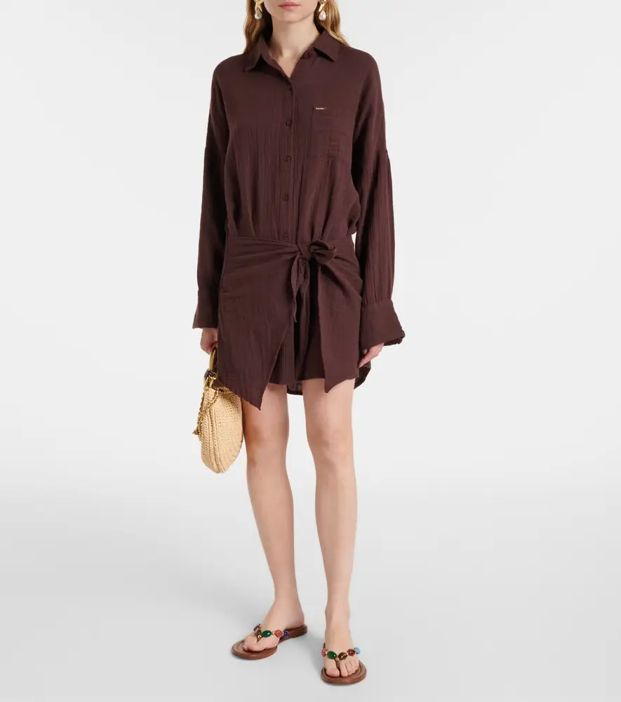 Melissa Odabash Sara cotton shirt dress | Thumbnail 4