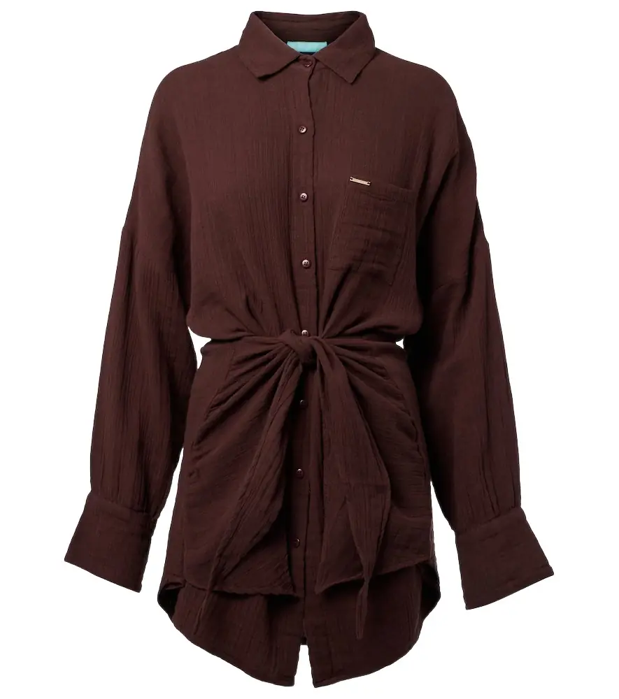 Melissa Odabash Sara cotton shirt dress
