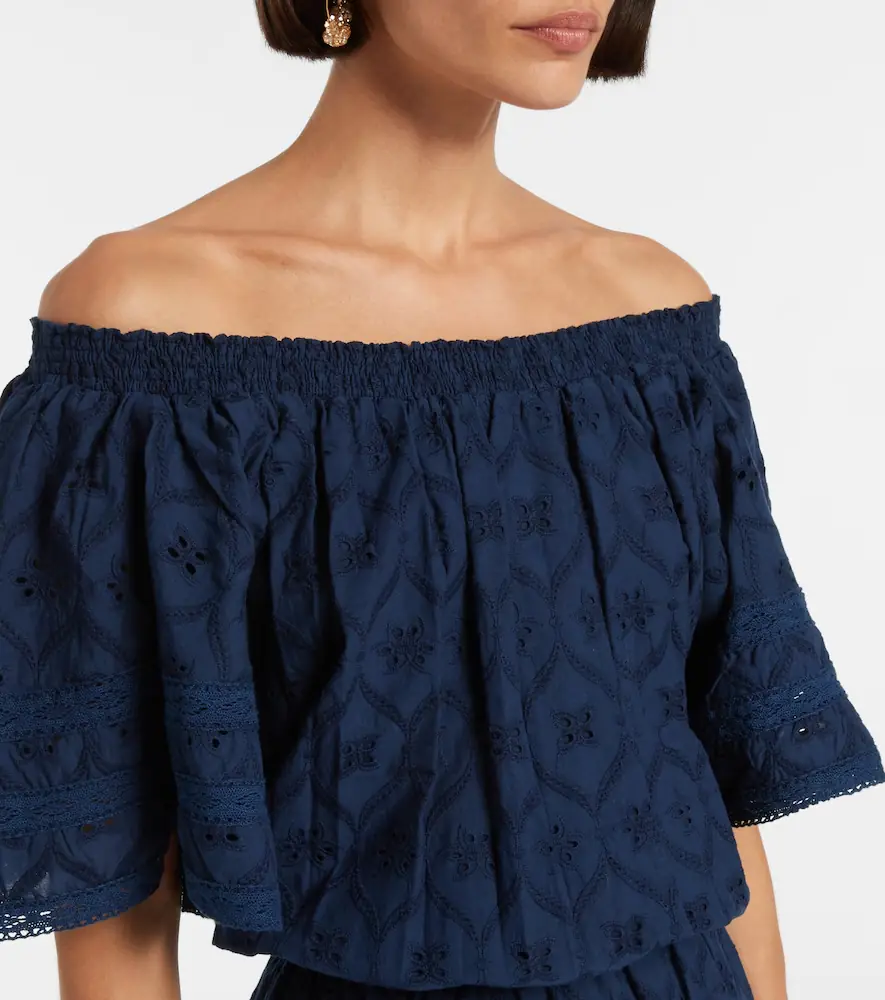 Melissa Odabash Micha broderie anglaise cotton minidress | Thumbnail 4