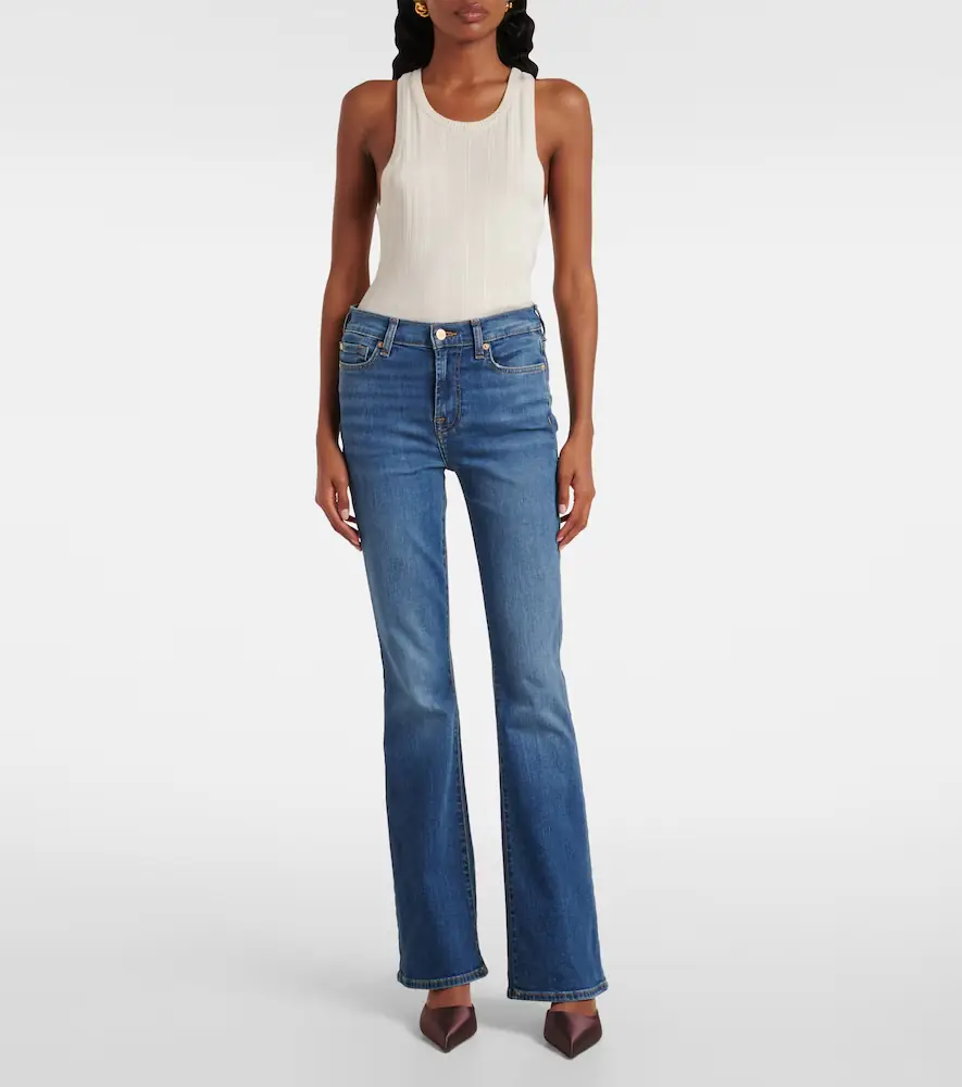 7 For All Mankind Mid-rise flared jeans | Thumbnail 5 7 For All Mankind Mid-rise flared jeans | Thumbnail 5