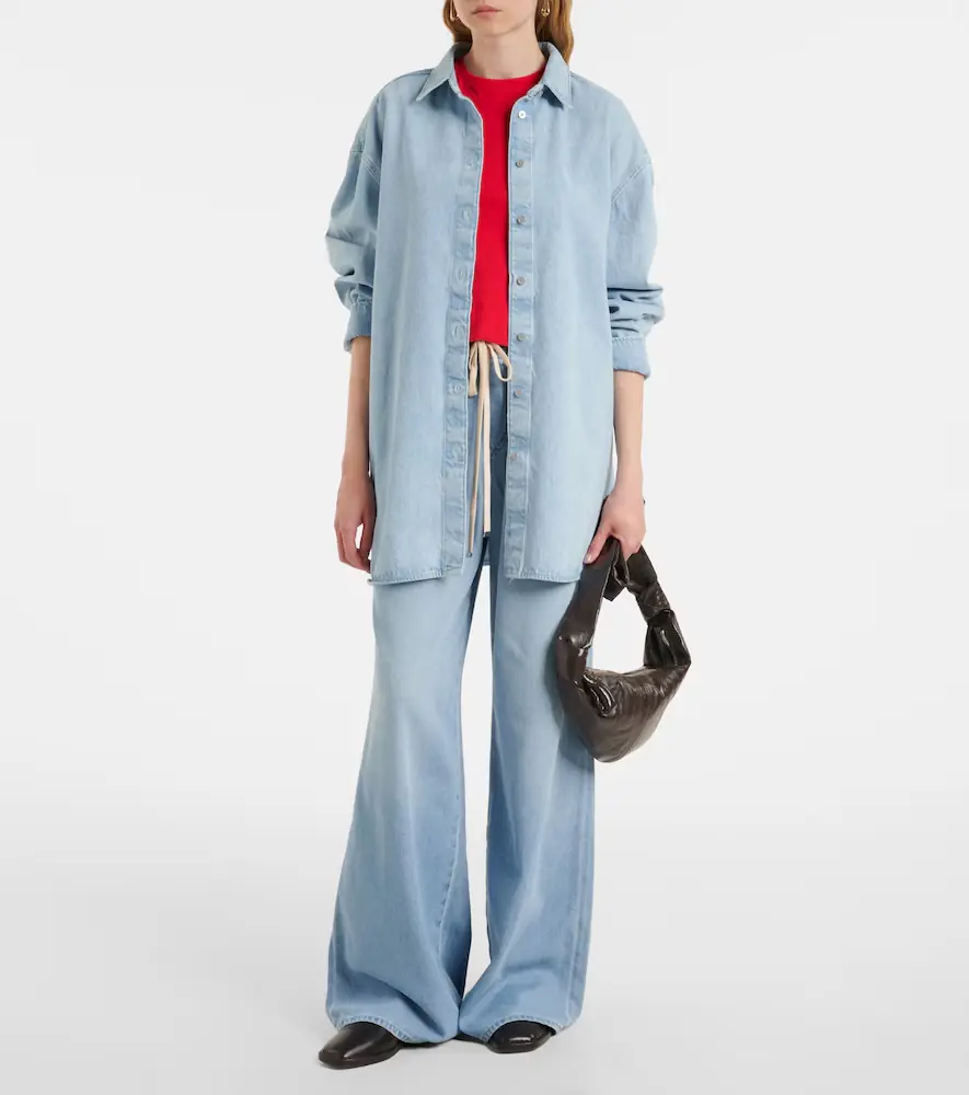 7 For All Mankind Nina oversized denim shirt | Thumbnail 2