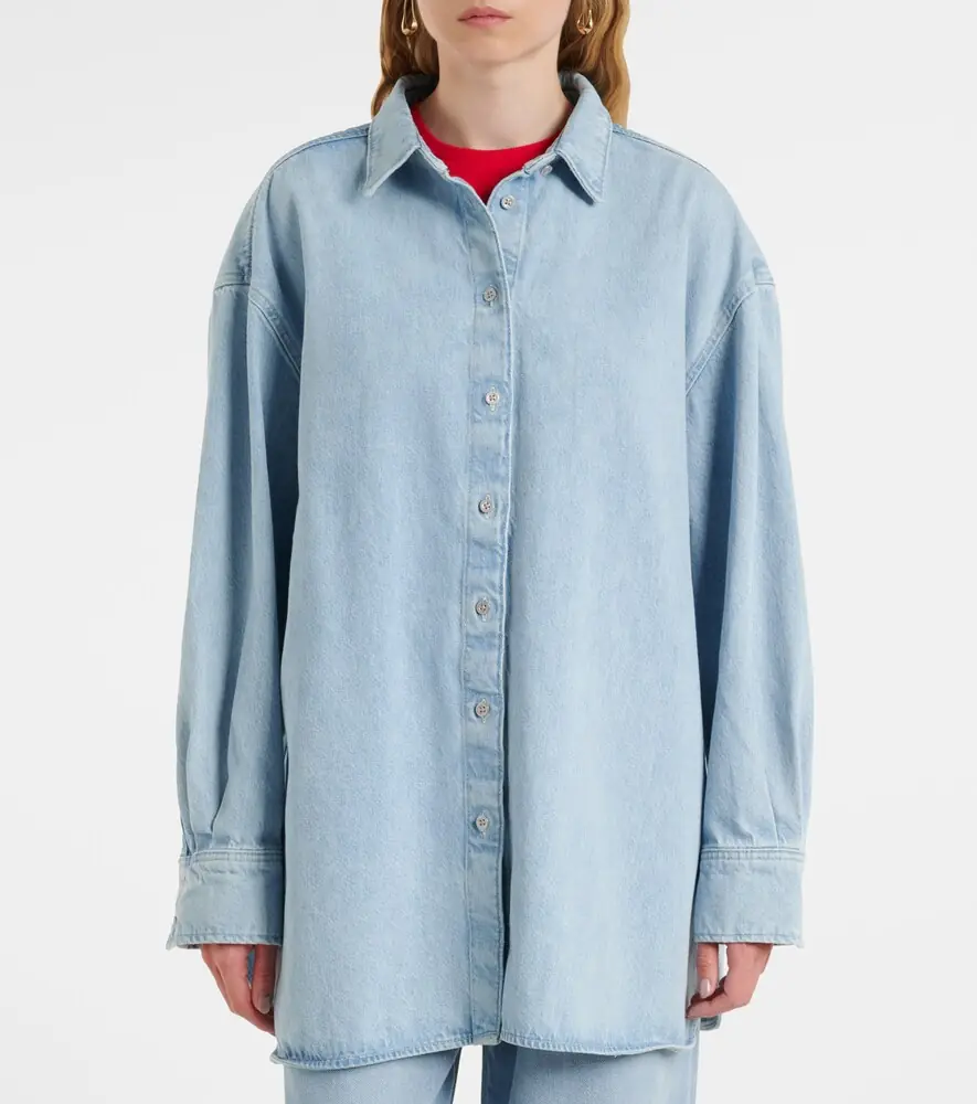 7 For All Mankind Nina oversized denim shirt | Thumbnail 4