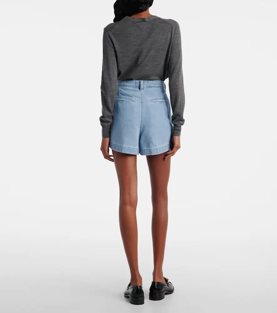 7 For All Mankind Hana pleated denim shorts | Thumbnail 5