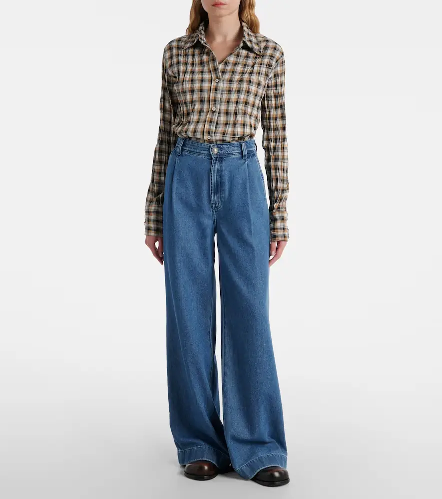 7 For All Mankind Pleated wide-leg jeans | Thumbnail 6