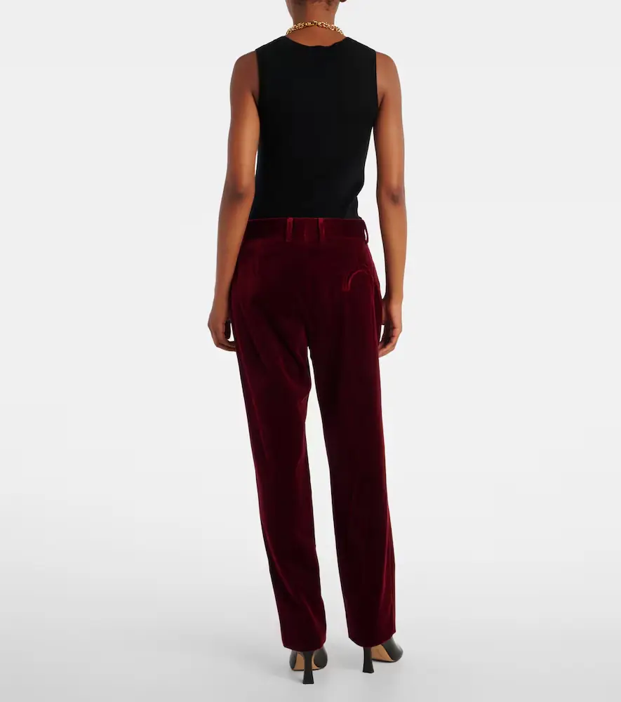 Blazé Milano Blazé Milano Nana cotton velvet straight pants | Thumbnail 2 Blazé Milano Blazé Milano Nana cotton velvet straight pants | Thumbnail 2