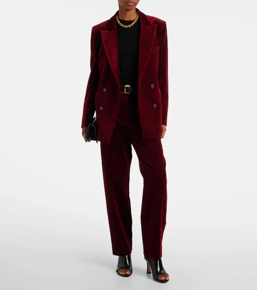 Blazé Milano Blazé Milano Nana cotton velvet straight pants | Thumbnail 6 Blazé Milano Blazé Milano Nana cotton velvet straight pants | Thumbnail 6