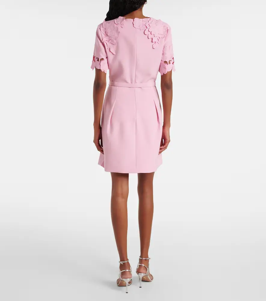 Leo Lin Aurelie floral-appliqué minidress | Thumbnail 3