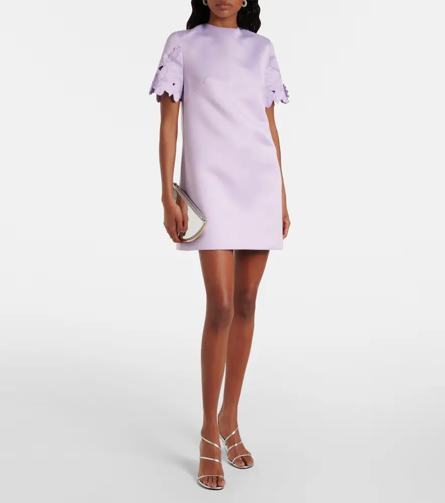Leo Lin Aurie floral-appliqué minidress | Thumbnail 2