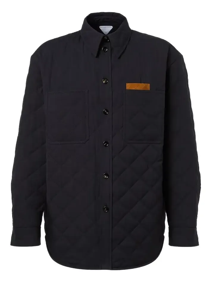Bottega Veneta Quilted cotton-blend overshirt
