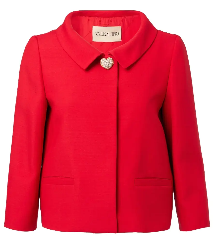 Valentino Crepe Couture embellished blazer | Image 1 Valentino Crepe Couture embellished blazer | Image 1