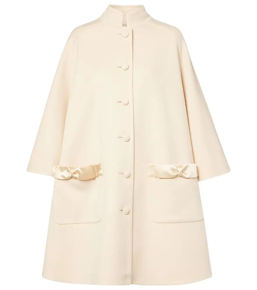 Valentino Bow-detail wool and cashmere coat | Image 1 Valentino Bow-detail wool and cashmere coat | Image 1