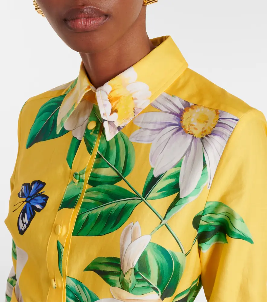 Leo Lin Zara floral cotton shirt dress | Thumbnail 4 Leo Lin Zara floral cotton shirt dress | Thumbnail 4