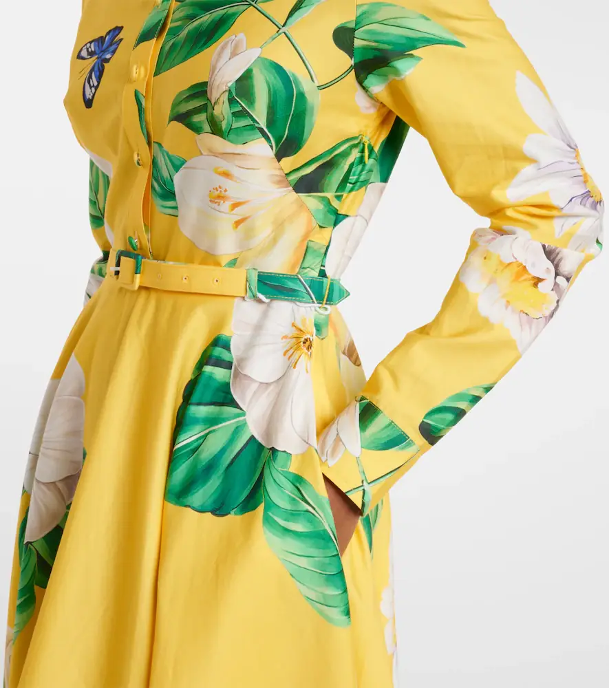 Leo Lin Zara floral cotton shirt dress | Thumbnail 5 Leo Lin Zara floral cotton shirt dress | Thumbnail 5