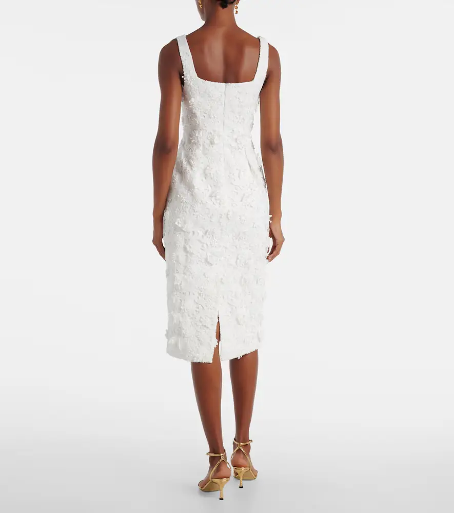 Leo Lin Bridal Larissa floral lace midi dress | Thumbnail 2