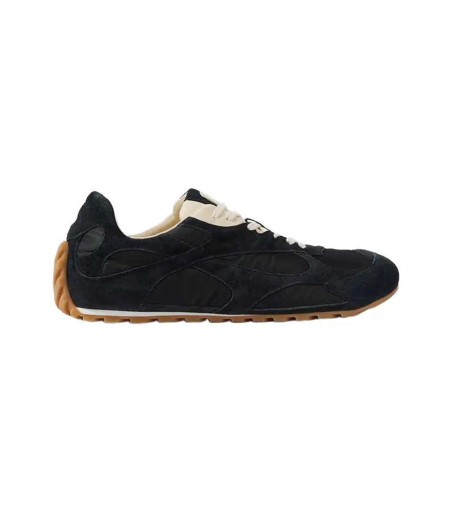 Bottega Veneta Orbit Flash suede-trimmed sneakers | Image 1 Bottega Veneta Orbit Flash suede-trimmed sneakers | Image 1