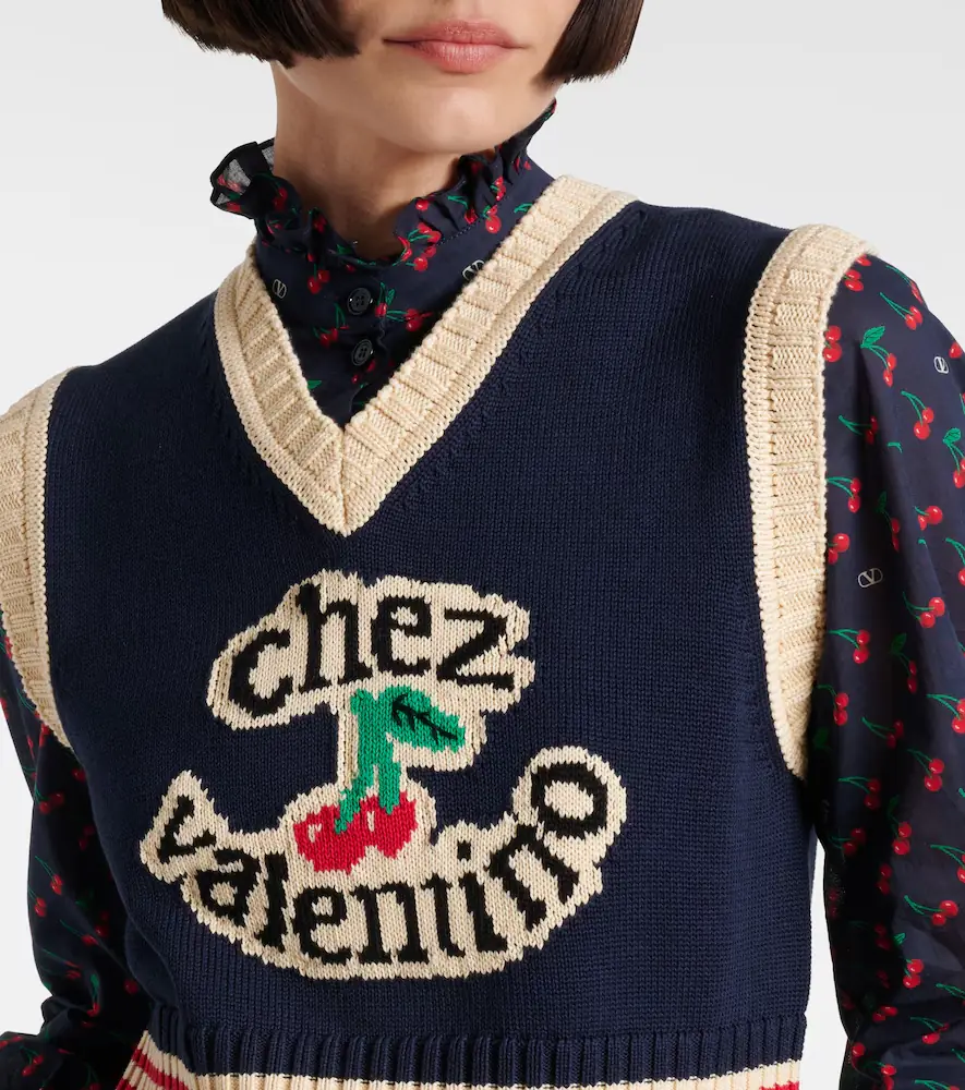 Valentino Garavani Chez cotton sweater vest | Thumbnail 4