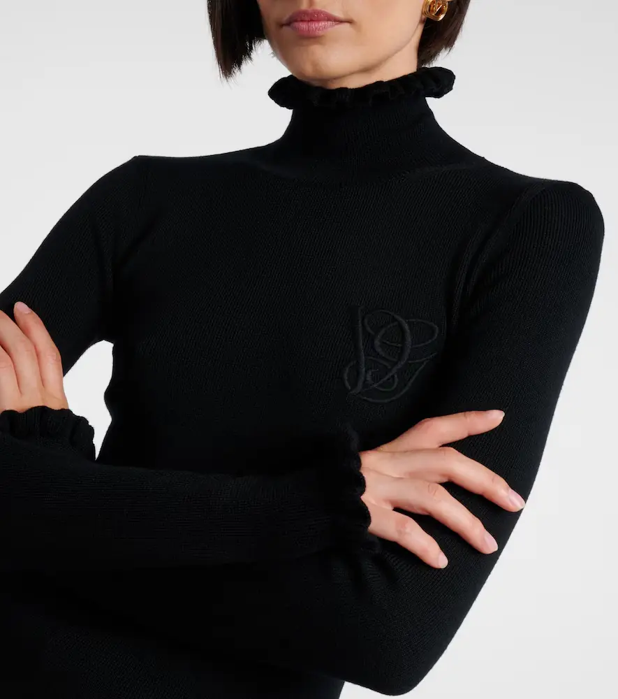 Valentino Ruffled virgin wool sweater | Thumbnail 4 Valentino Ruffled virgin wool sweater | Thumbnail 4
