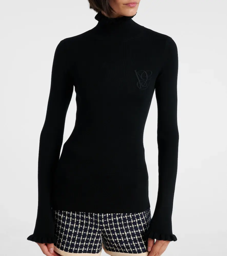 Valentino Ruffled virgin wool sweater | Thumbnail 5 Valentino Ruffled virgin wool sweater | Thumbnail 5